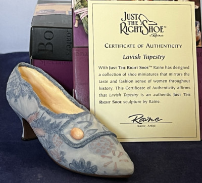 Just the Right Shoe ~ LAVISH TAPESTRY ~  1999 ~ NIB ~ 25087 ~ Mint ~ COA