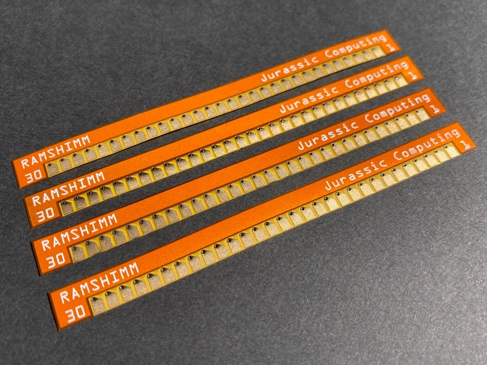 4pcs RAMSHIMM interposers: fix poor contact issues in RAM SIMM sockets - Image 2 of 4