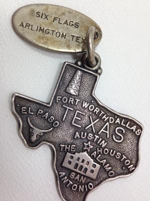 Six Flags Arlington Texas San Antonio Been There Souvenir Charm Sterlingsilber 