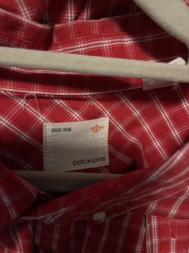 Big And Tall Men Dockers Short Sleeve Shirt Size 5X - Picture 3 of 4