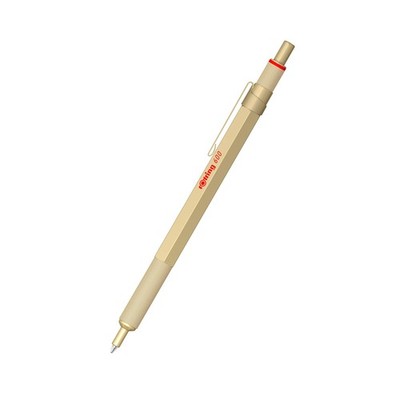 Rotring 600 Ballpoint Pen Metallic Refillable Smooth Writing Hexagonal Grip