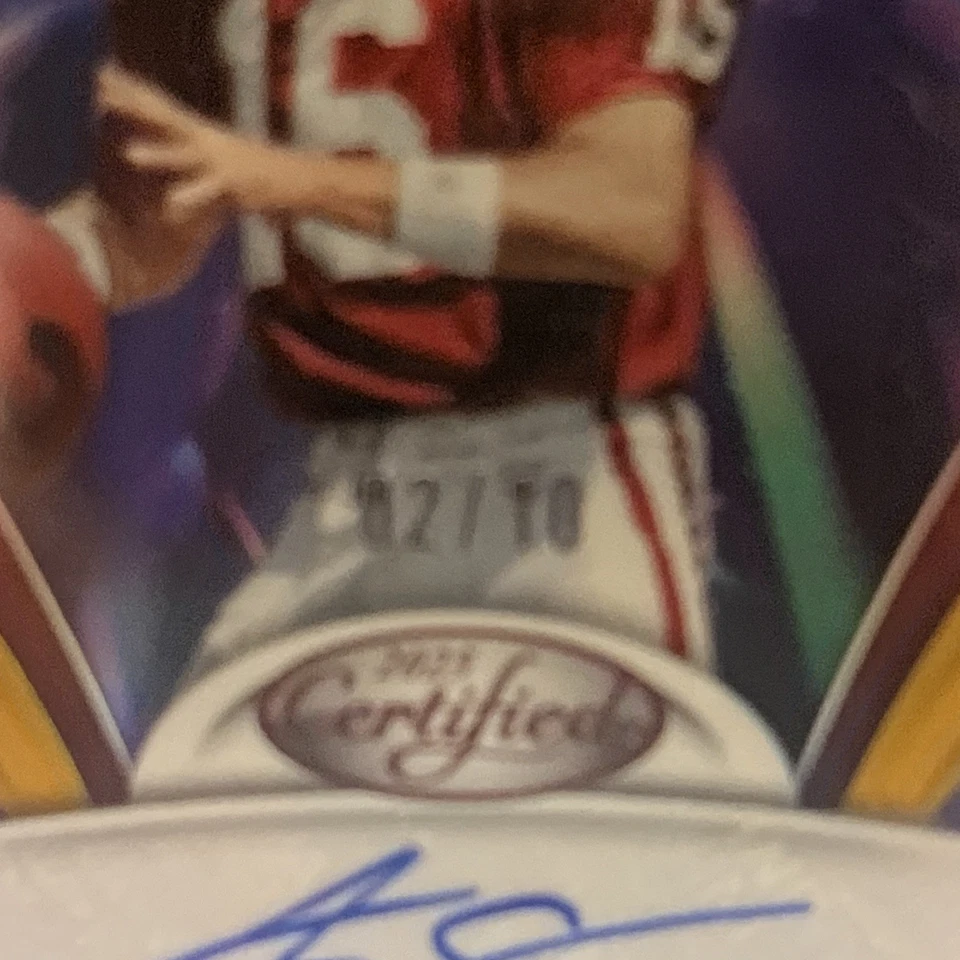 Certificado Panini 2025 - Mirror Signatures Jake Plummer #MS-JPl naranja/10 AU) Foto 3 de 3