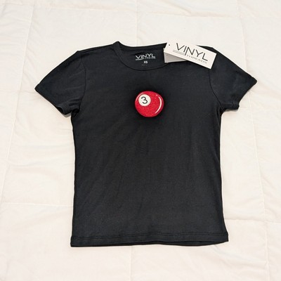 Red 8 Ball Black Tee Shirt 