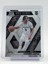 STEPHON CASTLE 2024-25 MOSAIC ROOKIE NBA DEBUT GLITTER PRIZM #267 SPURS Q2045