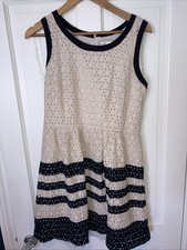Summer Dress Size 12 Black And Cream