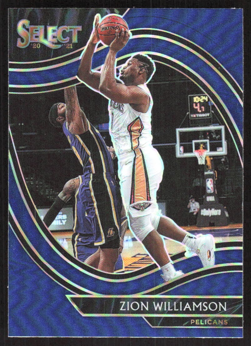 8977I 2020-21 Panini Select #213 Zion Williamson Blue Prizms