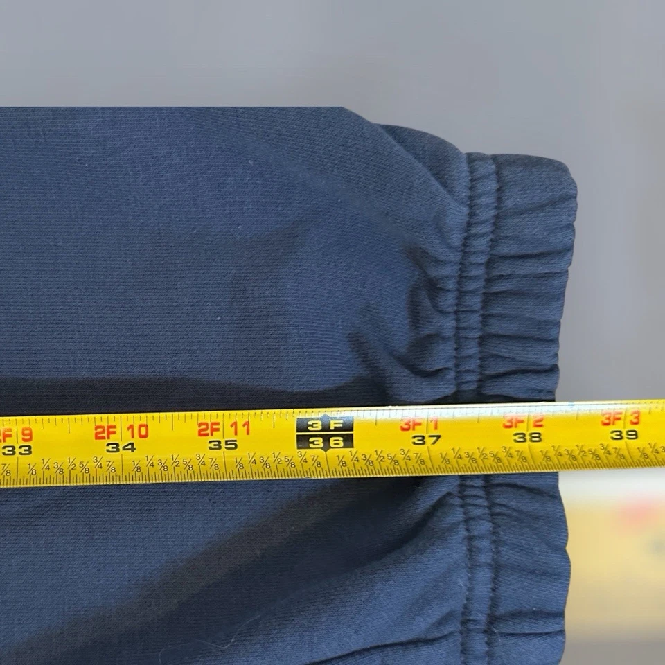 Navy Blue Quicksilver Sweatpants With White Logo Unisex Girl’s or Teen’s Large - Imagem 3 de 4