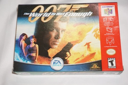 007 World in Not Enough (Nintendo 64 N64) Complete in Box CIB