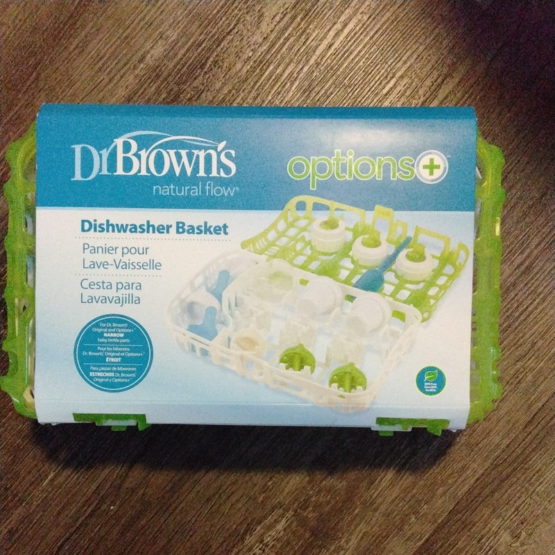 Dr. Browns Natural Flow Bottle Parts Options Dishwasher Basket in Green