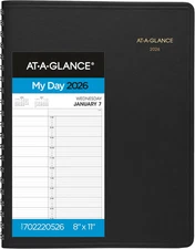 AT-A-GLANCE 2026 Appointment Book Planner, Daily, 8" X 11", Large, Two Person Gr