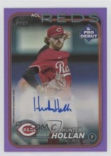2024 Topps Pro Debut Purple Foil Auto 194/299 Hunter Hollan #PD-60 Auto 03j5