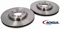 2X Bremsscheibe Ackoja A52-80013 2 Bremsscheiben Vorderachse Vorne