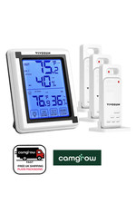 VIVOSUN Wireless Thermometer & Hygrometer with 3 Remote Sensors