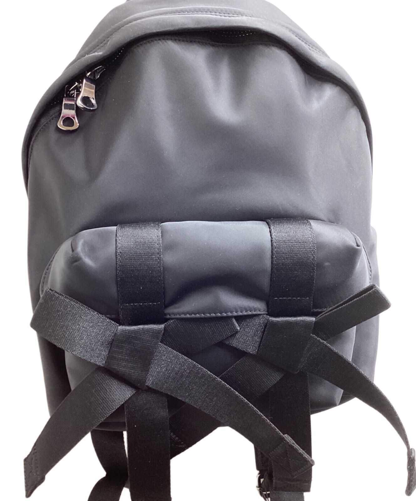 Simone Rocha Bow Front Backpack Black Model BAG17… - image 2