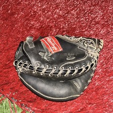 Rawlings catchers mitt hundred percent nylon made in the Philippines Game Ready