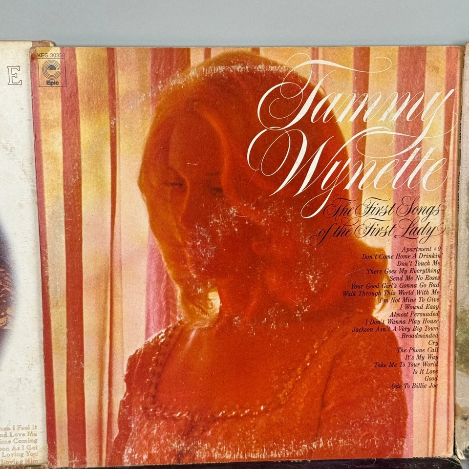 Tammy Wynette Vinyl Records Lot of 9 Vintage Country Music Albums NEAR MINT Foto 3 de 4