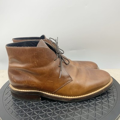 Thursday Boots Men Size 11 Shoes Brown Leather Scout 2 Eye Lace Chukka Chelsea