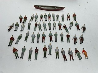 O Scale Model Trains Train Scenery Accessories Standing Figures & Boat Unbranded