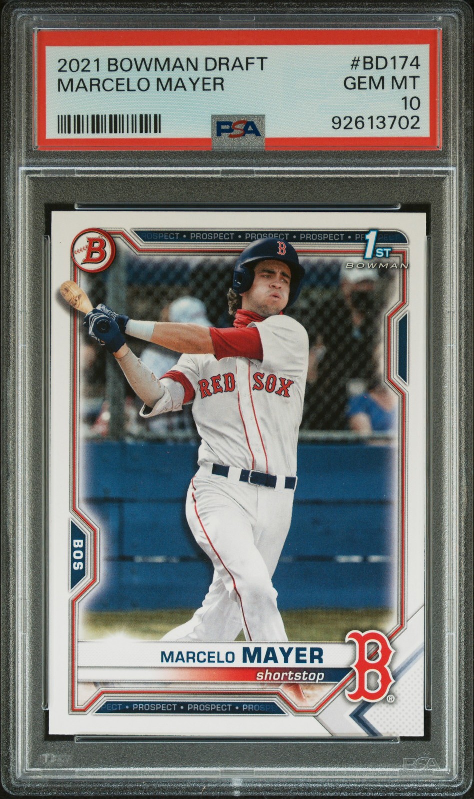 2021 BOWMAN DRAFT #BD174 MARCELO MAYER PSA 10