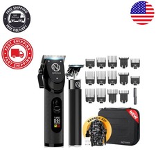Men's Professional Hair Cutting Kit with Cordless Clippers & Accessories
