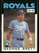 1986 O-Pee-Chee #300 George Brett HOF [PR] [Base Set Baseball Card]