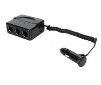 ZigarettenanzüNder 3-Fach Steckdose 2 Usb LadegeräT Kfz Lkw Auto Ladeadapter