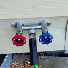 Hot and Cold Outdoor Faucet Long Reach Yard Water Tap Easy to Install for