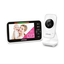 5" LCD Screen Video Baby Monitor with Camera and Audio No WiFi, Two Way Audio...