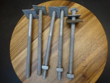 5/8"-11 X 10" Square Head Galvanized Bolts, Washers, Nuts