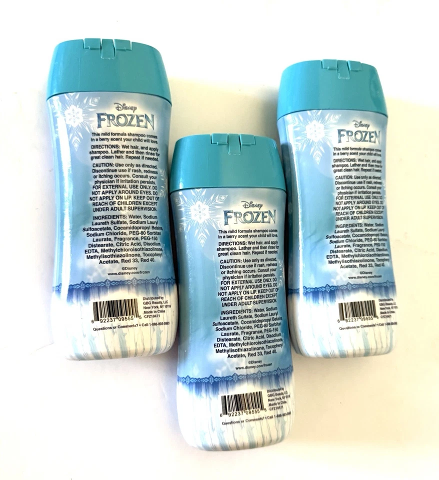 Champú acondicionador Disney Frozen Kids Frosted Berry 8 oz cada uno (lote de 3) nuevo Foto 2 de 2