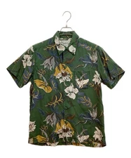 Men's WACKO MARIA Hawaiian Shirt in Green, Size M