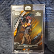 2024 Topps Star Wars Chrome Black Sabine Wren Rebels ORANGE REFRACTOR 24/25 SP