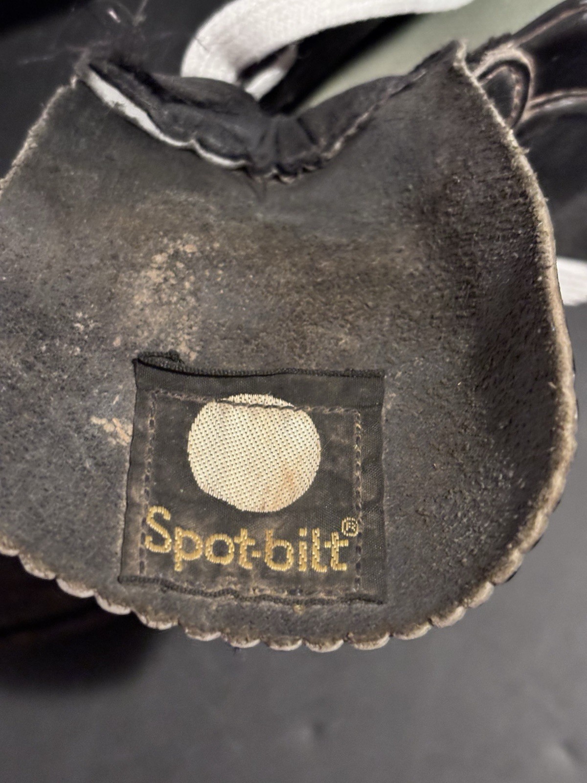 Vintage Spot-Bilt Leather Metal Cleats Men’s Size 11-Black - Mid Century - Rare