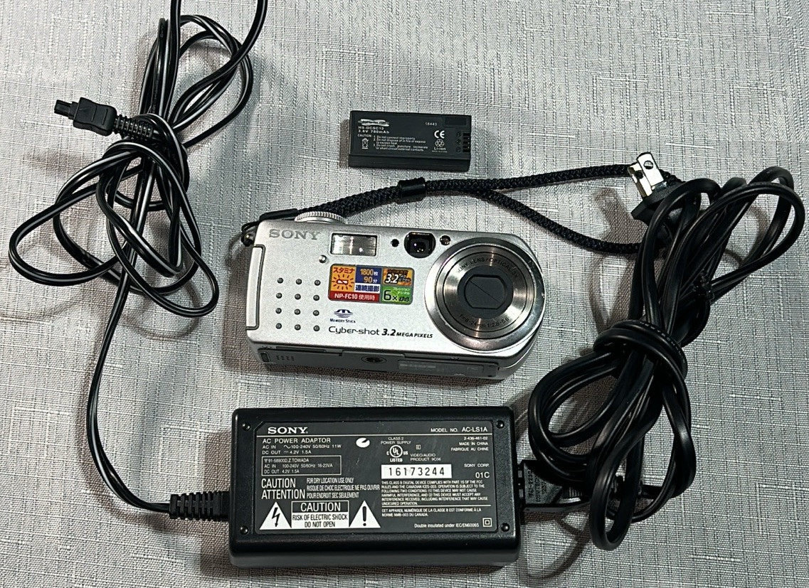 Sony Cyber-shot DSC-P5 3.2MP Digital Camera - Silver for sale