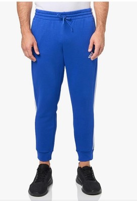 adidas Plus Sz 4XT3 Men Essentials Fleece Tapered Cuff 3 Stripes Pants MSRP $50