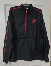 Nike Size Large Windbreaker Black And Red
