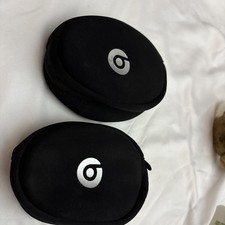 2Replacement Carrying Oval Zipper Case For Dr. Dre Beats Headphones 6.25  H 4" W