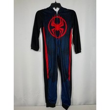 Miles Morales Spider-Man Marvel Costume Masked One Piece Pajamas Boys 10