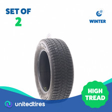 Set Of 2 Used 20560r16 Bridgestone Blizzak Ws90 Studless 92h - 932