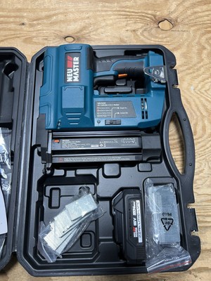 Neu Master Lithium-Ion Power Air Cylinder 2 in 1 Brad Nailer Gun NBV5040