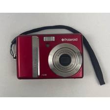 Polaroid i1236 Digital Camera 12MP Red 3x Optical Zoom Compact For Parts Repair