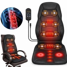 Massage Seat Cushion With Heated Back Neck Body Massager Chair For Home Office Massage Seat Cushion With Heated Back Neck Body Massager Chair For Home Office