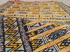 Hand Knotted Vintage Morocco Sumouk Kilim Wool & Silk Area Rug 3.11 x 2.1 Ft — photo 6