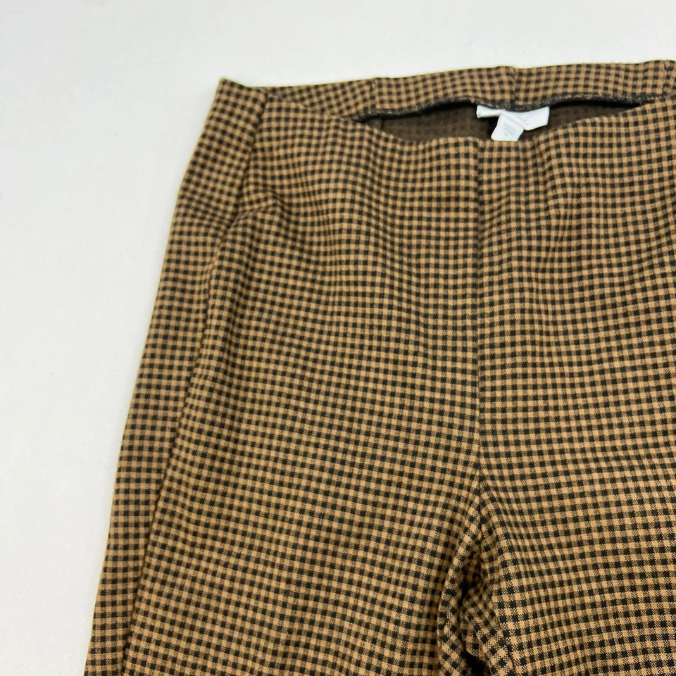 J.Jill Mujer Ponte Leggings Marrón/Negro Cuadros Talla Mediana Foto 4 de 4