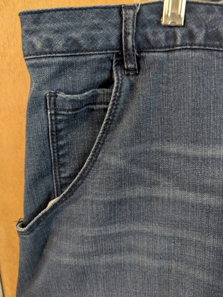 Maxi Falda Vaquera Azul Cato Mujer Con Bolsillos Abertura Trasera Talla 24W Foto 4 de 4