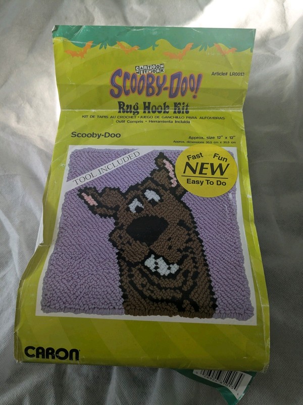 Creations By Caron Rug Hook Kit Scooby Doo Theme 12x12 Inches