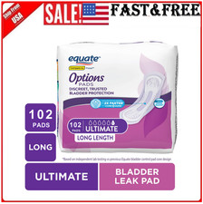 Women's Incontinence Pads, Ultimate Absorbency, Unscented,Long Length 102 Count