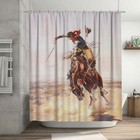 Shower Curtain Set with 12 Hooks, Bath Curtains Waterproof Polyester Fabric,