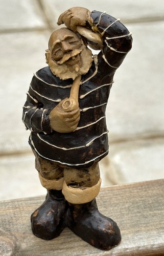 Leonard Stockley Weymouth Studio Pottery Ceramic Fisherman Figure Slight Damage