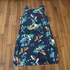 Columbia Dress Women's Outdoor Nautical Resort Vacation Athleisure Floral Size L